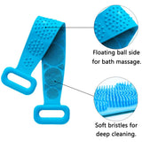Silicone Back Scrubber for Shower, with Handle Body Washer,60 cm Extra Long Exfoliating Texture Scrubbing Pad Perfect for Dry In Australia - Darrahopens