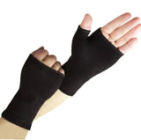 Palm Brace Wrist Support Sleeves, Everyday Use Wrist Brace, Compression Carpal Tunnel for Wrist Pain Relief (1 Pair Black)
