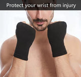 Palm Brace Wrist Support Sleeves, Everyday Use Wrist Brace, Compression Carpal Tunnel for Wrist Pain Relief (1 Pair Black) In Australia - Darrahopens