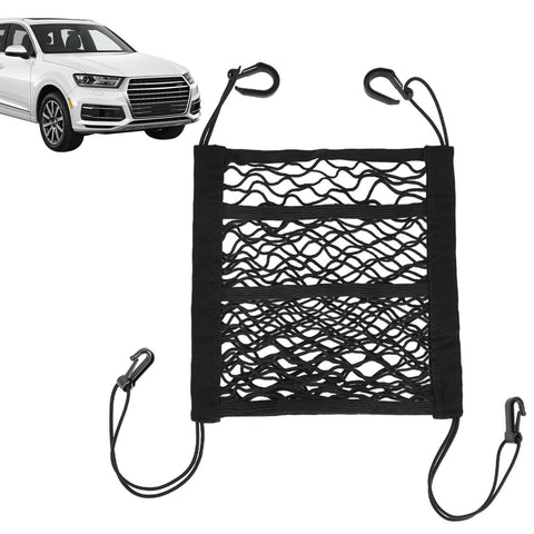 3-Layer Car Mesh Organizer Storage Between Front Seats Kid Dog Pet Net Barrier Car Net Pocket Elastic Tissue Purse Holder Netting In Australia - Darrahopens