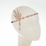 Headpiece Feather Headband Great Hair Accessories Vintage Wedding Leaf Pearl (Silver Tassels) Party Hair Accessory Ball Party 2pcs In Australia - Darrahopens