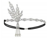 Headpiece Feather Headband Great Hair Accessories Vintage Wedding Leaf Pearl (Silver Tassels) Party Hair Accessory Ball Party 2pcs In Australia - Darrahopens