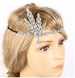 Headpiece Feather Headband Great Hair Accessories Vintage Wedding Leaf Pearl (Silver Tassels) Party Hair Accessory Ball Party 2pcs