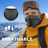Winter Neck Warmer Gaiter Windproof Face Mask Balaclava Bandana for Ski Snowboard Mask Bandana (GRAY)