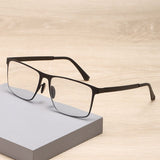 Photochromic Short Sighted Nearsighted Glasses For Men Women UV Blue Light Filter Myopia Eyeglasses（black）