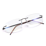 Rimless Progressive Multifocus Reading for Women Men Unisex Rectangular Eyewear Magnification Presbyopia Eyeglasses In Australia - Darrahopens