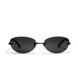 2 Pairs Rimless Bifocal Reading Glasses UV Protection Sunglasses Anti Blue Light Blocking Sun for Men Women（Black and Tan）