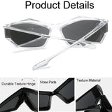 Trendy Wrap Around Sunglasses for Men Women Fashion Cool Sport Stylish Cat Eye Sun Glasses Glasses Alien Space Shades