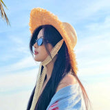Retro Rectangle Sunglasses for Women Small Clout Goggles Fashion Designer Cool Square Shades with Small Face Narrow In Australia - Darrahopens