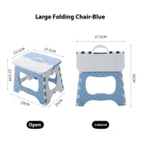 Non-Slip Surface Portable Foldable 1 Step Stool with Carry Handle, Heavy Duty to Support Adults for Living Room, Kitchen（2pcs）