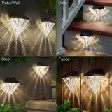 Solar Fence Lights Diamond, 6 Pack Deck Lights Outdoor Waterproof Step Lights Solar Powered for Garden Yard Patio Stair,Wall Mount In Australia - Darrahopens
