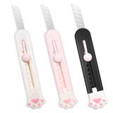 Cute Retractable Box Cutters,Sharp Cartons Cardboard Cutter Razor Knife for Christmas,Smooth Mechanism Perfect for Office (3 Pack) In Australia - Darrahopens