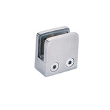Heavy Duty Square Flat Back Glass Clamp 45×45 mm for Tempered Glass or Laminated Glass, Satin/Brushed Finish(pcs) In Australia - Darrahopens