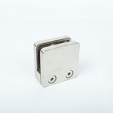 Heavy Duty Square Flat Back Glass Clamp 45×45 mm for Tempered Glass or Laminated Glass, Satin/Brushed Finish(pcs) In Australia - Darrahopens