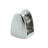 2 Pcs Glass Shelf Bracket Adjustable Zinc Alloy Glass Door Cabinet Clip 
 Glass Shelf Bracket Duty Clamp Shelf Silver