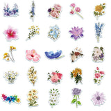 50 Pcs Flower Stickers,Vinyl Waterproof Stickers for Laptop,Skateboard,Water Bottles,Cute Flower Stickers for Kids Teens Adult In Australia - Darrahopens