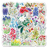 50 Pcs Flower Stickers,Vinyl Waterproof Stickers for Laptop,Bumper,Skateboard,Water Bottles,Computer,Phone, Cute In Australia - Darrahopens