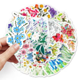 50 Pcs Flower Stickers,Vinyl Waterproof Stickers for Laptop,Bumper,Skateboard,Water Bottles,Computer,Phone, Cute In Australia - Darrahopens