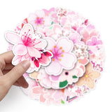 50 Packs Cherry Blossoms Flower Stickers Water Bottles Laptop Phone Motorcycle Computer Guitar Skateboard Hydroflasks Sakura In Australia - Darrahopens