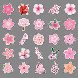 50 Packs Cherry Blossoms Flower Stickers Water Bottles Laptop Phone Motorcycle Computer Guitar Skateboard Hydroflasks Sakura In Australia - Darrahopens