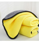 5 Pack Microfiber Cleaning Towels, Thick Quick Drying Dual Layer for Car Washing Polishing Waxing Auto Detailing, (Grey/Yellow) In Australia - Darrahopens