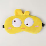 3 Pieces Cute Animal Eye Mask Soft Sleeping Eye Shade Night Sleeping Eye Mask Adjustable Elastic Sleeping Mask for Women