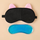3 Pieces Cute Animal Eye Mask Soft Sleeping Eye Shade Night Sleeping Eye Mask Adjustable Elastic Sleeping Mask for Women