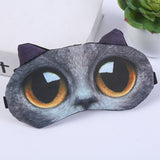 4 Pack Cute Animal Funny Sleep Eye Mask for Sleeping Cat Dog Soft Plush Blindfold Sleep Masks Eye Cover Eyeshade for Kids Girls In Australia - Darrahopens