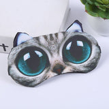 4 Pack Cute Animal Funny Sleep Eye Mask for Sleeping Cat Dog Soft Plush Blindfold Sleep Masks Eye Cover Eyeshade for Kids Girls