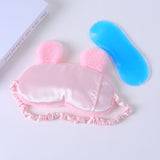 4 Pack Cute Animal Rabbit Sleeping Eye Mask Soft Plush Blindfold Sleep Masks Eye Cover for Kids Girls Women Home Sleeping
