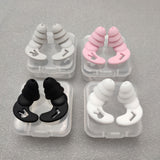 Reusable Ear Plugs for Swimming,4 Pairs Soft Silicone Waterproof Swim Earplugs with Noise Cancelling for Bathing,Other Watersports