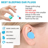 Reusable Silicone Ear Plugs, Waterproof Noise Cancelling EarPlugs for Sleeping, Mowing, Swimming, Airplanes, Concerts In Australia - Darrahopens
