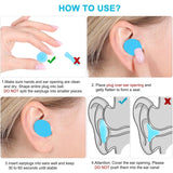Reusable Silicone Ear Plugs, Waterproof Noise Cancelling EarPlugs for Sleeping, Mowing, Swimming, Airplanes, Concerts In Australia - Darrahopens