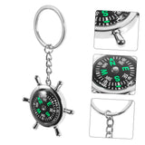 Compass Keychain Key Ring Key Camping Accessories Men Compass Survival Compass Keyring Hiking Small Compass Keyring