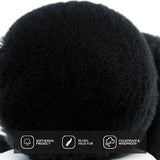 Ear Muffs for Women Faux Fur Winter Girls Earmuffs Fluffy Adjustable Ear Warmers Cute Ear Covers Black Warm Ear