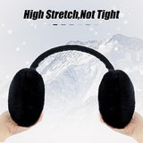 Ear Muffs for Women Faux Fur Winter Girls Earmuffs Fluffy Adjustable Ear Warmers Cute Ear Covers Black Warm Ear In Australia - Darrahopens