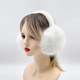 Womens Girls Winter Fashion Adjustable Faux Fur EarMuffs Ear Warmers,
 Earmuffs for Winter,Outdoor Headband Fuzzy Earwarmer