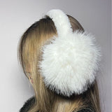 Womens Girls Winter Fashion Adjustable Faux Fur EarMuffs Ear Warmers,
 Earmuffs for Winter,Outdoor Headband Fuzzy Earwarmer