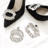 3 Pair Rhinestone Shoe Clips  Metal Shoe Decoration Detachable Women Flats Heels Accessories Shoe Buckle In Australia - Darrahopens