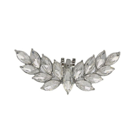 2 Pcs Rhinestone Metal Shoe Clips Detachable Ladies Shoe Embellishments Wings Shaped Shoe Buckle for High Heels Accessories Silver In Australia - Darrahopens
