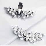 2 Pcs Rhinestone Metal Shoe Clips Detachable Ladies Shoe Embellishments Wings Shaped Shoe Buckle for High Heels Accessories Silver In Australia - Darrahopens