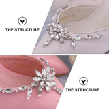 1 Pair Pearl Shoe Clips Rhinestone Crystal Bridal Shoe Buckles Decorative Flower Shoe Charms Floral Shoe Decoration for Wedding In Australia - Darrahopens