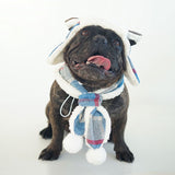 Bull Dog Costume - Warm Flap Ear Wrap Hood for Pet,Warm Scarf for Pet,Dog Outfit for Winters, Halloween,Christmas Birthday Pparty In Australia - Darrahopens