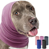 Dog Neck and Ears Warmer Pet Hoodie Warm Winter Dog Comfort Hat Soft Headwear for Long Ears for Anxiety Dog Calming