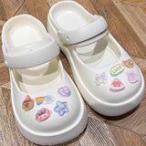 20 Pcs Unisex-Adult Cute Shoe Decoration Charms for Crocs Sandals, Resin Cartoon Flower Pearl Chain Accessories for Girls Women In Australia - Darrahopens