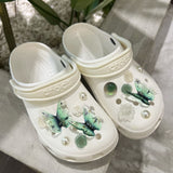 Butterfly Shoe Decoration Charms,Bling Shoe Accessories DIY Charms Chains for Women Clogs Sandals,Fashion Pearl Camellia Rose In Australia - Darrahopens