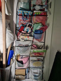 12 Large Mesh Pockets Boots Hanging Storage Shoe Rack for Closet closet shoe organizer shoe rack organizer shoe storage,4 Hooks In Australia - Darrahopens