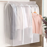 Large Translucent Frosted Garment Rack Cover Bags Clothing Storage Bag with Zipper for Hanging Shirts,Seal Closets to Protect In Australia - Darrahopens