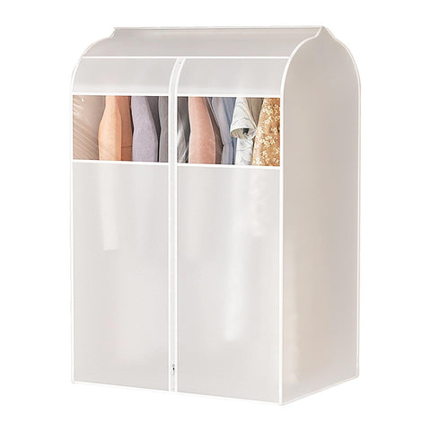 Clothes Storage Bags with Zipper Visual Window Transparent Garment Bags,Suit Bags for Closet Storage and Travel(Size: 80x60x90cm) In Australia - Darrahopens