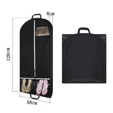 Garment Bags for Travel and Storage, Travel Suit Bags for Men Women with Pockets, Storage bags for Clothes,Shirts, Coats (Black)